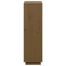 vidaXL mézbarna tömör fenyőfa magasszekrény 74x35x117 cm
