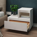 vidaXL 2 db fehér tömör fenyőfa éjjeliszekrény 60 x 34 x 51 cm