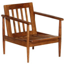 vidaXL 2 részes barna bőr és tömör akácfa kanapészett