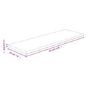 vidaXL kezeletlen tömör tölgyfa polclap 60 x 20 x 1,5 cm