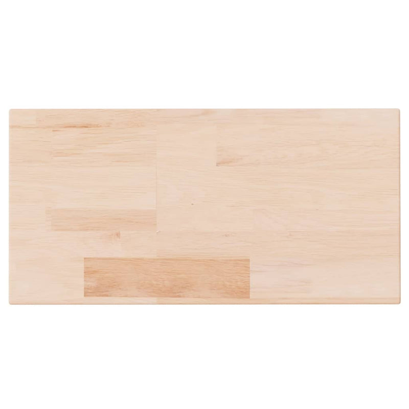 vidaXL kezeletlen tömör tölgyfa polclap 40 x 20 x 2,5 cm