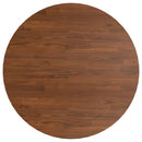 vidaXL sötétbarna kezelt tömör tölgyfa kerek asztallap Ø80x1,5 cm