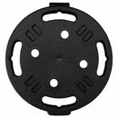 vidaXL fekete görgős virágtartó átmérő 30 cm 170 kg