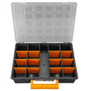 vidaXL 2 db PP szortírozódoboz kivehető elválasztókkal 360x250x85 mm
