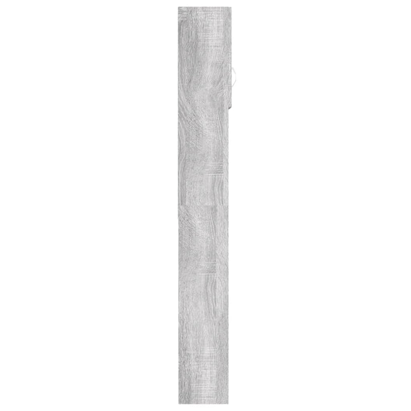 vidaXL szürke sonoma tölgy mosógépszekrény 64 x 25,5 x 190 cm