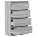 vidaXL szürke sonoma színű szerelt fa tálalószekrény 60 x 35 x 98,5 cm
