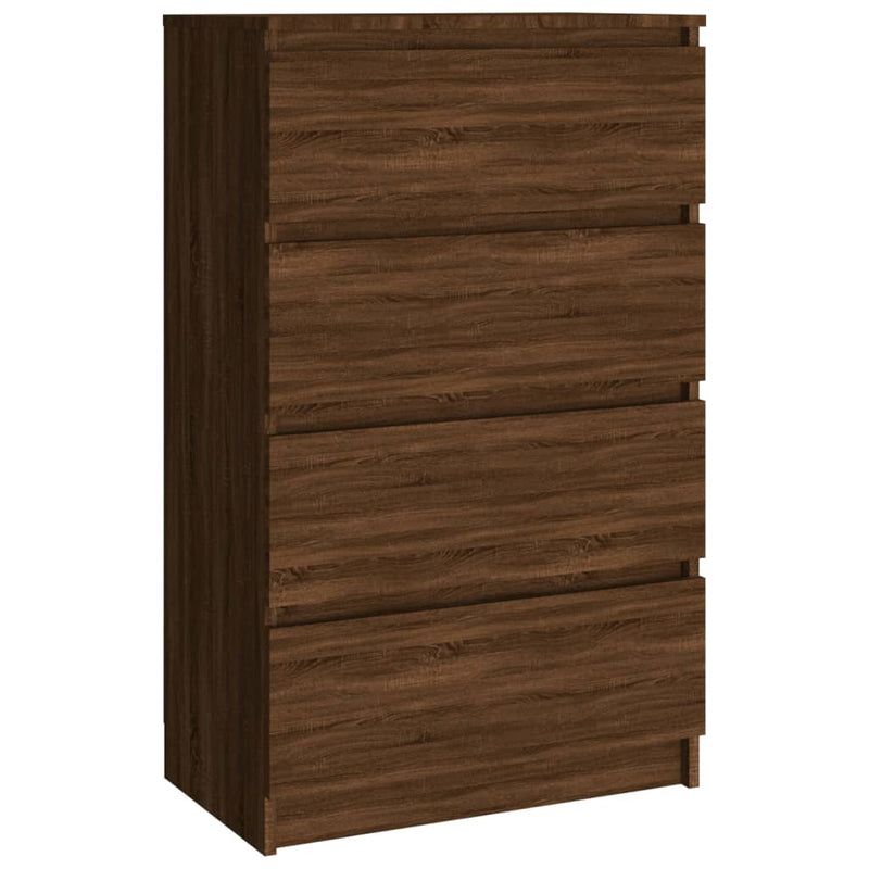 vidaXL barna tölgyszínű szerelt fa tálalószekrény 60 x 35 x 98,5 cm