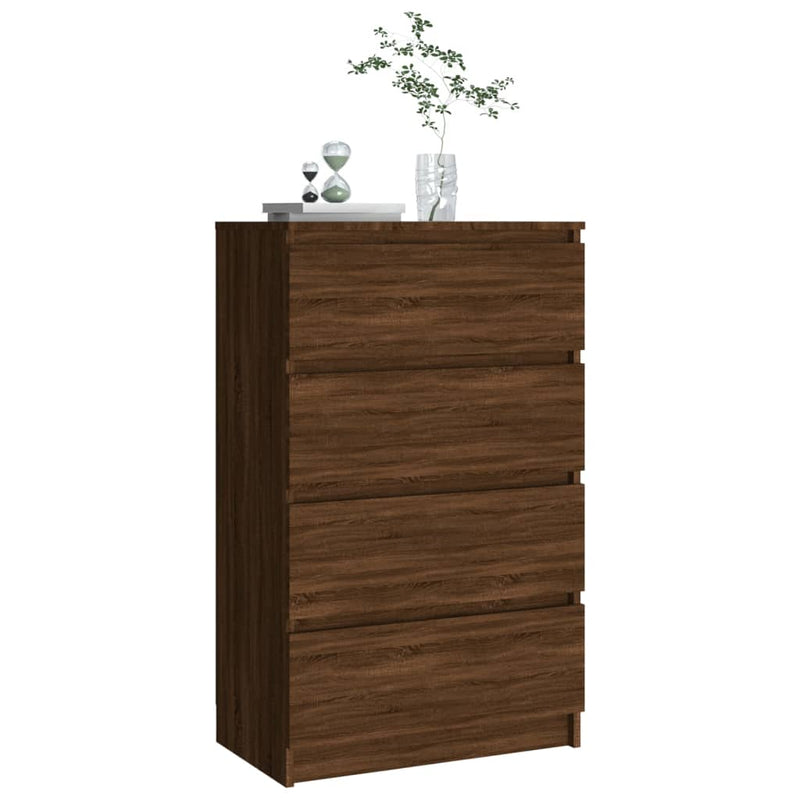 vidaXL barna tölgyszínű szerelt fa tálalószekrény 60 x 35 x 98,5 cm