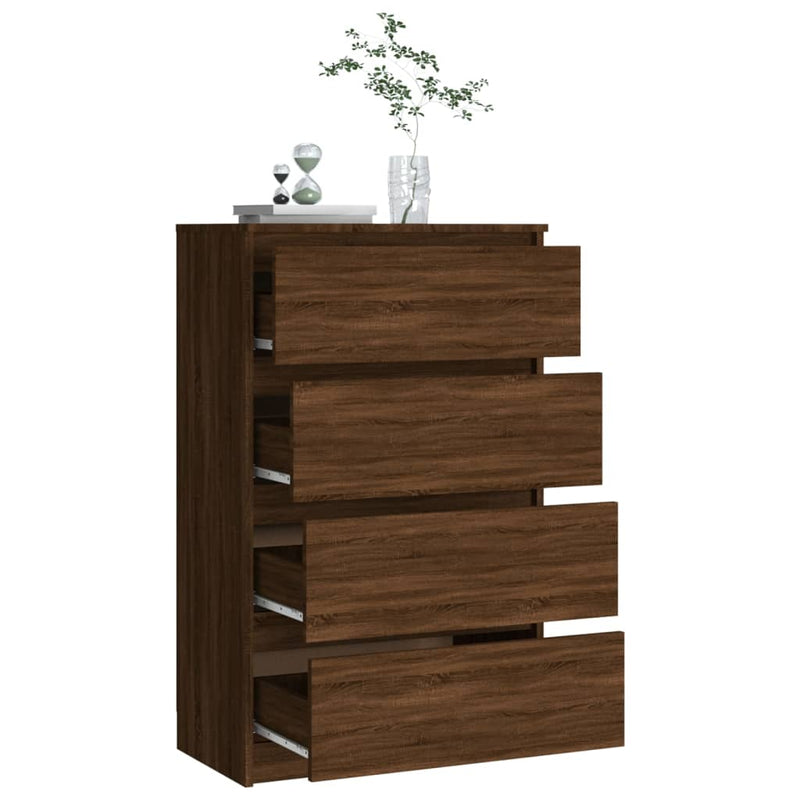 vidaXL barna tölgyszínű szerelt fa tálalószekrény 60 x 35 x 98,5 cm