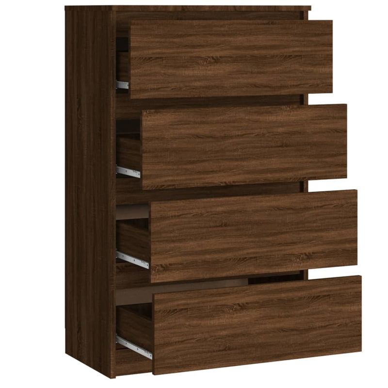 vidaXL barna tölgyszínű szerelt fa tálalószekrény 60 x 35 x 98,5 cm