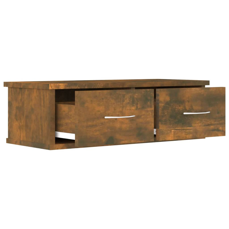 vidaXL füstös tölgy színű szerelt fa faliszekrény 60 x 26 x 18,5 cm