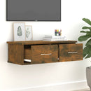 vidaXL füstös tölgy színű szerelt fa faliszekrény 60 x 26 x 18,5 cm