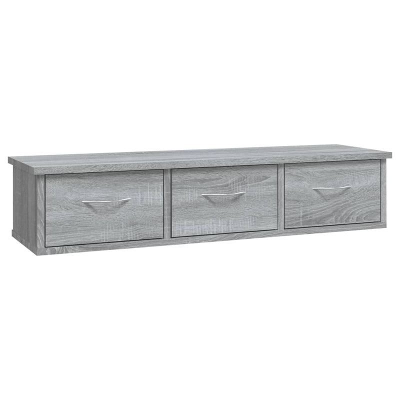 vidaXL szürke sonoma színű szerelt fa faliszekrény 88x26x18,5 cm