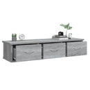 vidaXL szürke sonoma színű szerelt fa faliszekrény 88x26x18,5 cm