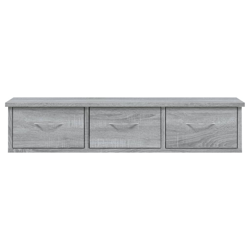 vidaXL szürke sonoma színű szerelt fa faliszekrény 88x26x18,5 cm