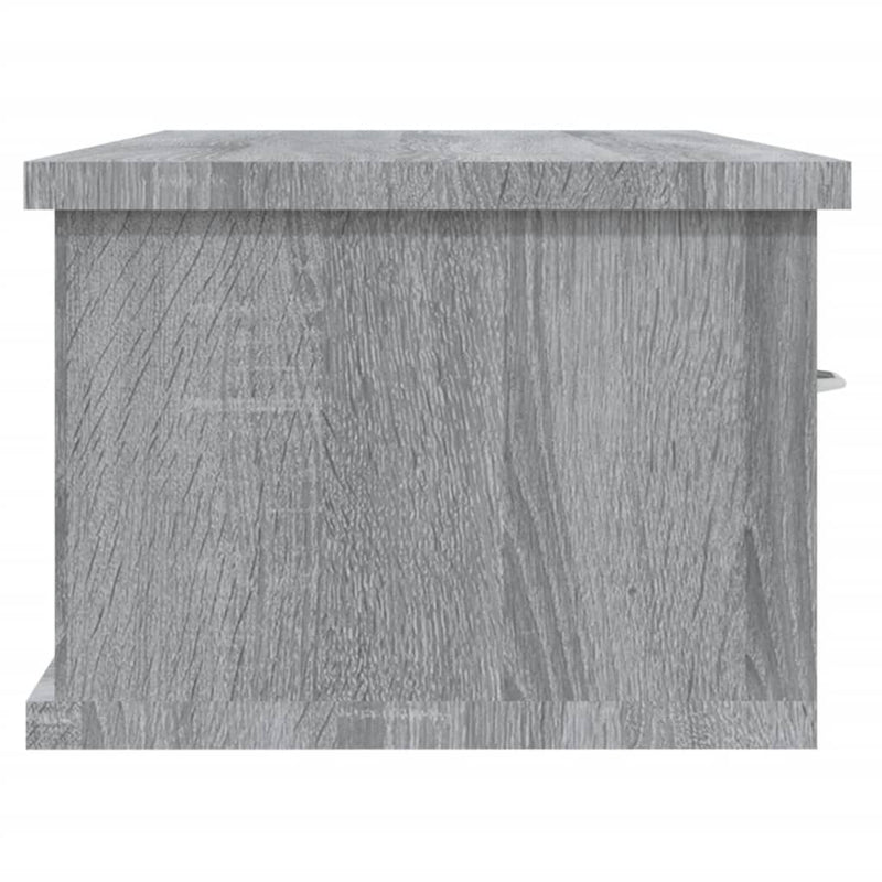 vidaXL szürke sonoma színű szerelt fa faliszekrény 88x26x18,5 cm