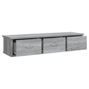 vidaXL szürke sonoma színű szerelt fa faliszekrény 88x26x18,5 cm