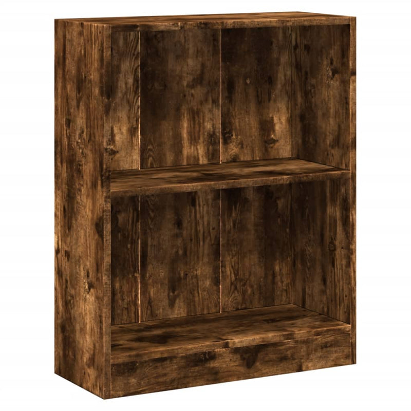 vidaXL füstös tölgy színű szerelt fa könyvespolc 60 x 24 x 76 cm