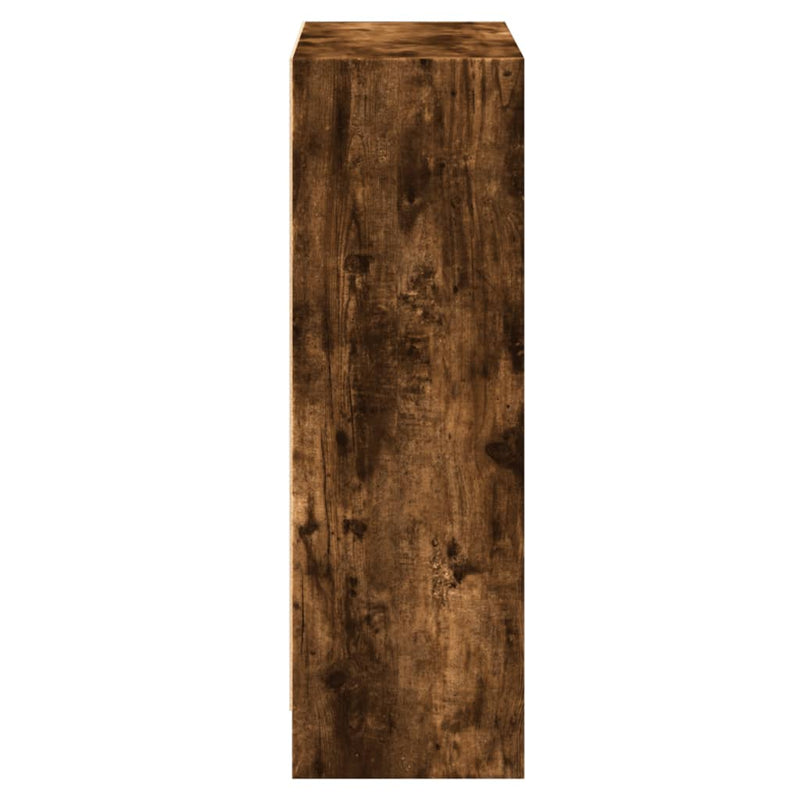 vidaXL füstös tölgy színű szerelt fa könyvespolc 60 x 24 x 76 cm