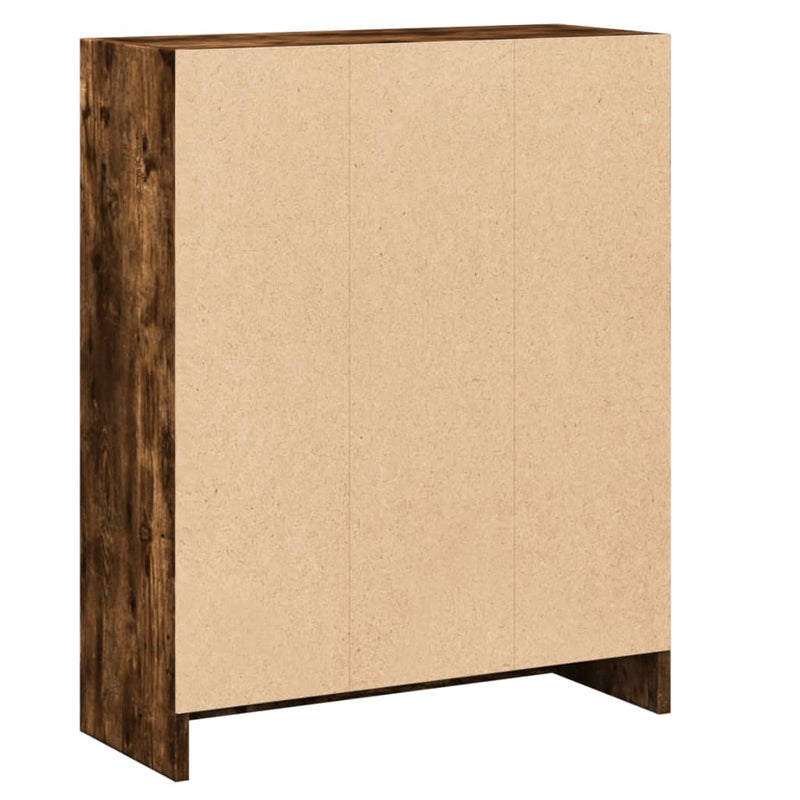 vidaXL füstös tölgy színű szerelt fa könyvespolc 60 x 24 x 76 cm