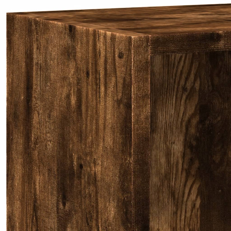 vidaXL füstös tölgy színű szerelt fa könyvespolc 60 x 24 x 76 cm