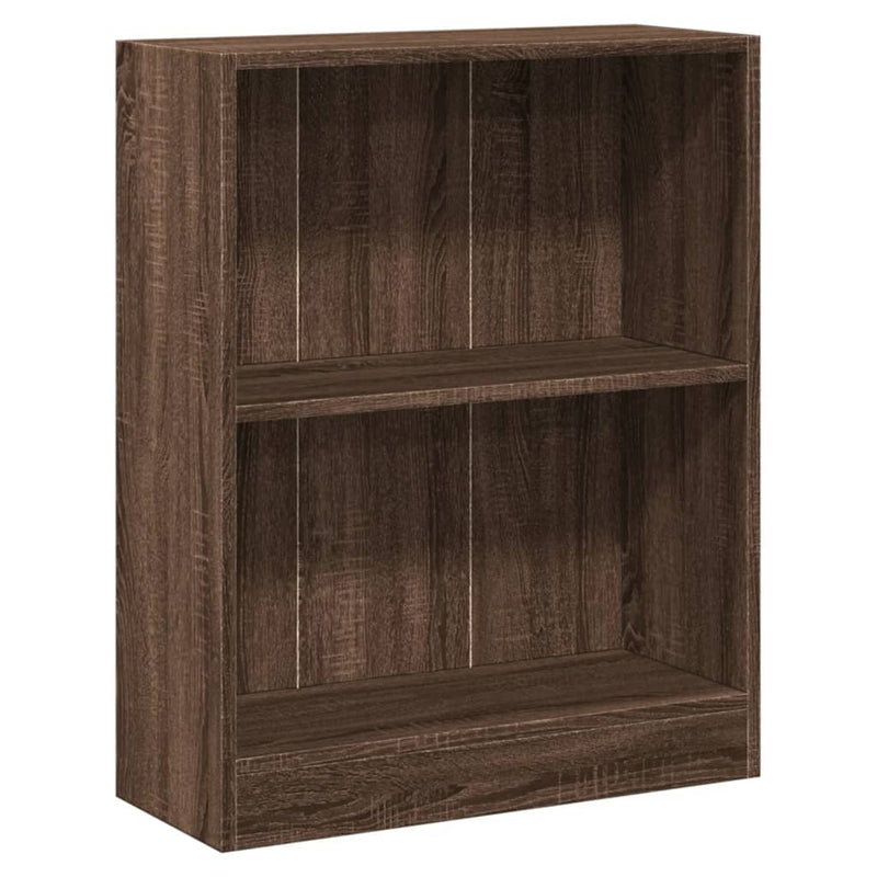 vidaXL barna tölgyszínű szerelt fa könyvespolc 60 x 24 x 76 cm