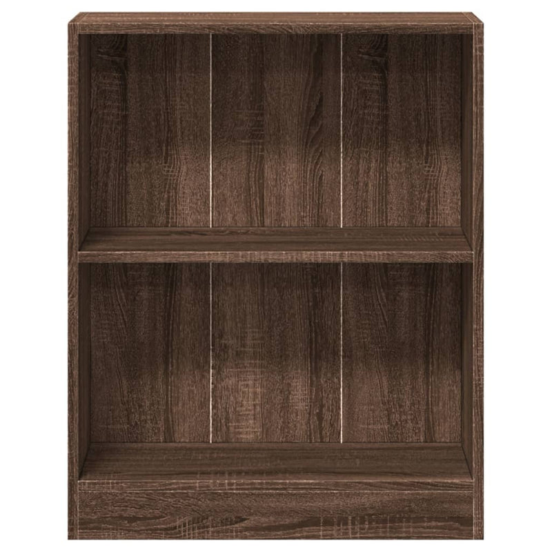 vidaXL barna tölgyszínű szerelt fa könyvespolc 60 x 24 x 76 cm