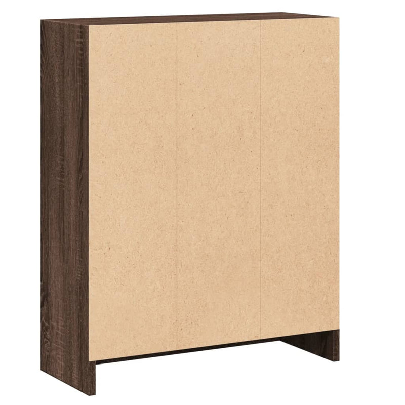 vidaXL barna tölgyszínű szerelt fa könyvespolc 60 x 24 x 76 cm