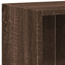 vidaXL barna tölgyszínű szerelt fa könyvespolc 60 x 24 x 76 cm