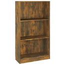 vidaXL füstös tölgy színű szerelt fa könyvszekrény 60 x 24 x 109 cm