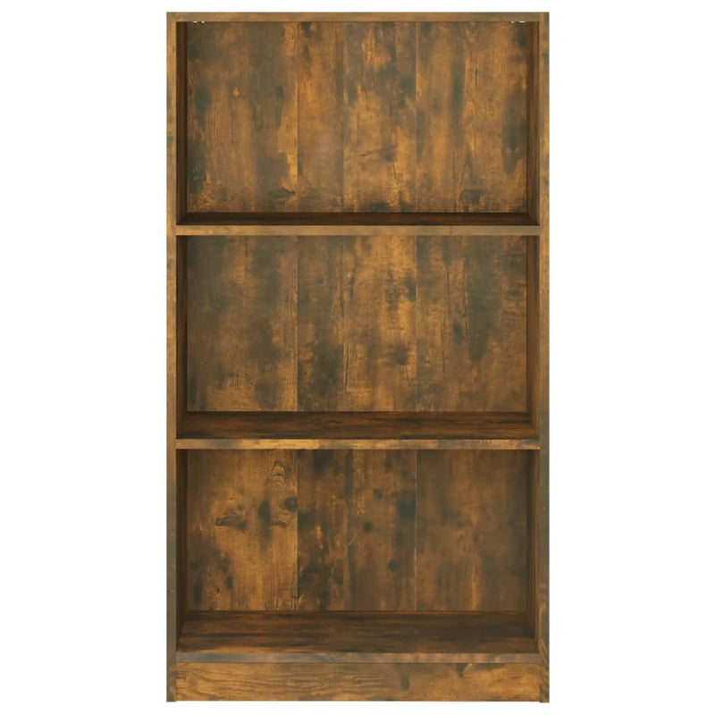 vidaXL füstös tölgy színű szerelt fa könyvszekrény 60 x 24 x 109 cm