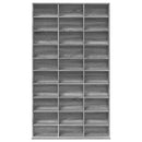 vidaXL szürke sonoma színű szerelt fa CD-szekrény 102 x 23 x 177,5 cm