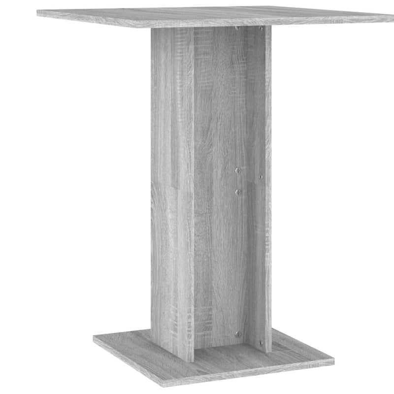 vidaXL szürke sonoma színű szerelt fa bisztróasztal 60 x 60 x 75 cm