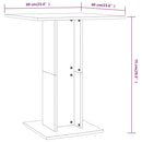 vidaXL szürke sonoma színű szerelt fa bisztróasztal 60 x 60 x 75cm