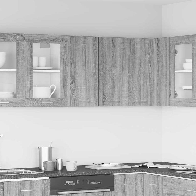 vidaXL “Lyon” szürke sonoma színű szerelt fa függőszekrény