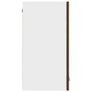 vidaXL “Lyon” barna tölgyszínű szerelt fa éjjeliszekrény