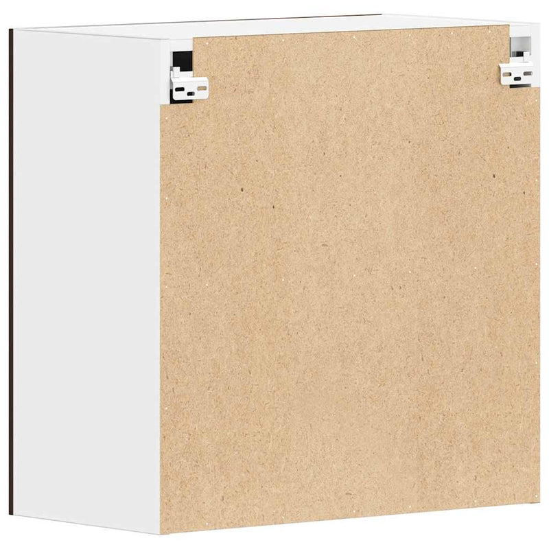 vidaXL “Lyon” barna tölgyszínű szerelt fa éjjeliszekrény