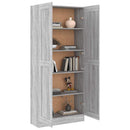 vidaXL szürke sonoma színű fa fürdőszobaszekrény 82,5x30,5x185,5 cm