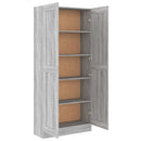 vidaXL szürke sonoma színű fa fürdőszobaszekrény 82,5x30,5x185,5 cm