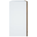 vidaXL “Lyon” füstös tölgy színű szerelt fa üvegszekrény