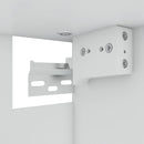 vidaXL “Lyon” füstös tölgy színű szerelt fa üvegszekrény