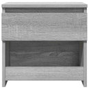 vidaXL 2 db szürke sonoma színű szerelt fa éjjeliszekrény 40x30x39 cm