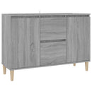 vidaXL szürke sonoma színű szerelt fa tálalószekrény 101 x 35 x 70 cm