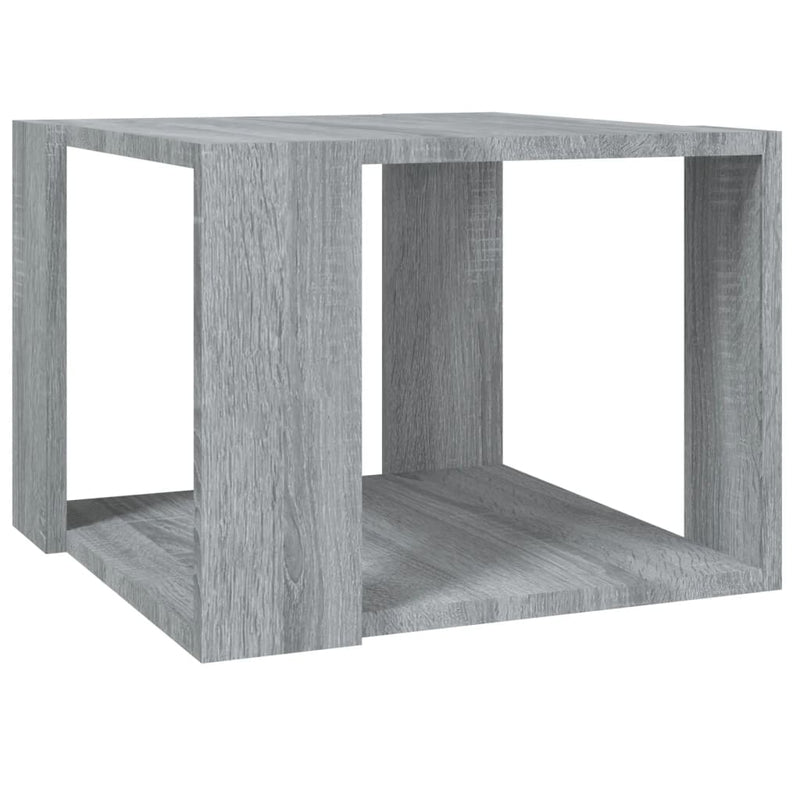 vidaXL szürke sonoma színű szerelt fa dohányzóasztal 40 x 40 x 30 cm