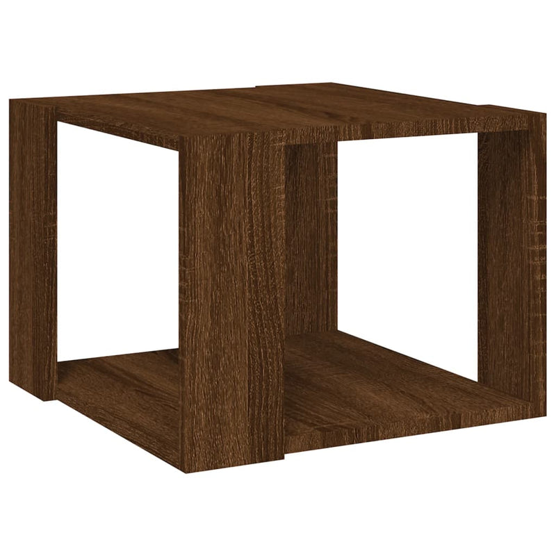 vidaXL barna tölgyszínű szerelt fa dohányzóasztal 40 x 40 x 30 cm