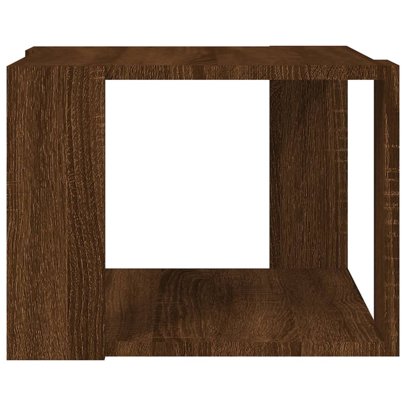 vidaXL barna tölgyszínű szerelt fa dohányzóasztal 40 x 40 x 30 cm