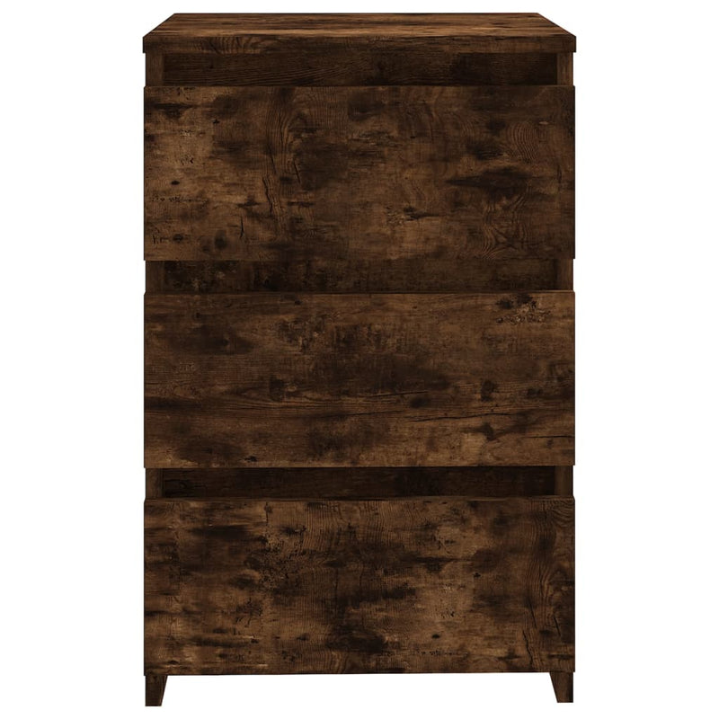 vidaXL 2 db füstös tölgy színű szerelt fa éjjeliszekrény 40x35x62,5 cm