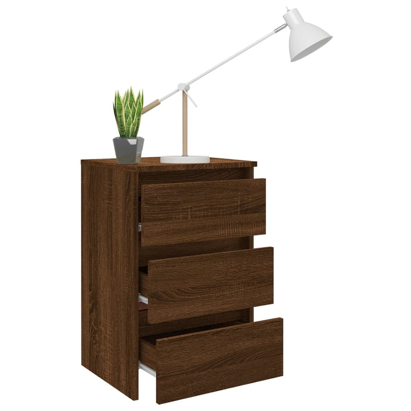vidaXL barna tölgyszínű szerelt fa éjjeliszekrény 40 x 35 x 62,5 cm