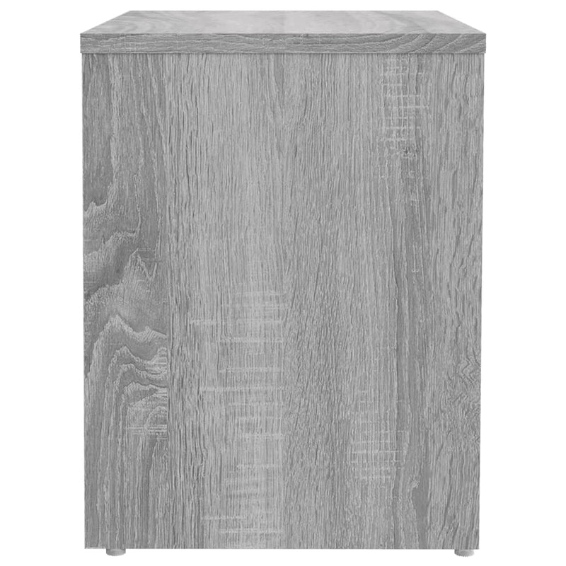 vidaXL 2 db szürke sonoma szerelt fa éjjeliszekrény 40 x 30 x 40 cm