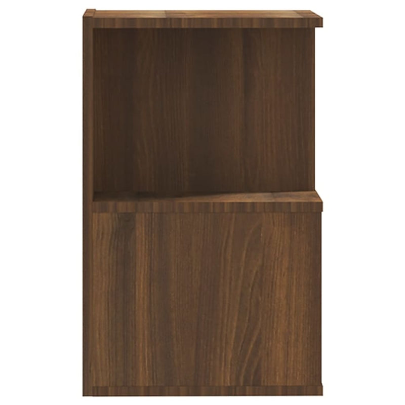 vidaXL 2 db barna tölgy színű szerelt fa éjjeliszekrény 35x35x55 cm